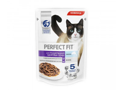 Влажный Корм Perfect Fit (Перфект Фит) Для Кошек Здоровые Почки Лосось 75г (1*28)