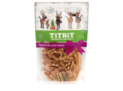 Лакомство TiTBiT (Титбит) Для Кошек Нарезка Куриная Новогодняя Коллекция 50г 025161