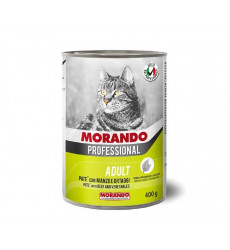 Консервы Morando (Морандо) Professional Для Кошек Говядина и Овощи Паштет 400г (1*24)