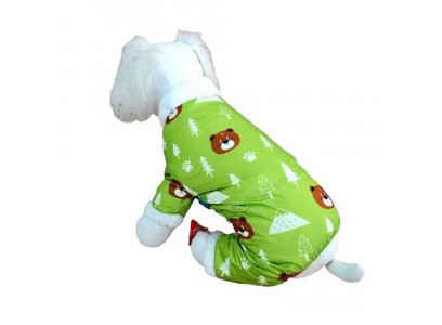 Комбинезон Pet FAshion (Пет Фешн) Медвежата 12 Мех Салатовый