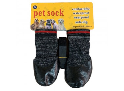 Носки Для Собак Мелких Пород Pet Fashion (Пет Фешн) Hb11 Водоотталкивающие S Серый Липа 