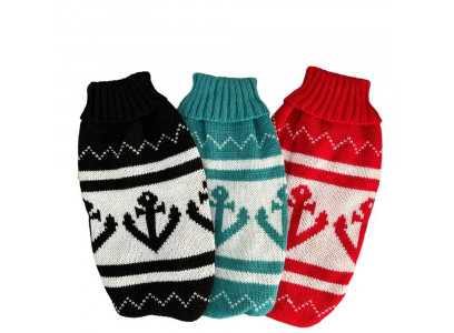 Свитер Pet Fashion (Пет Фешн) Якорь Xxl Черный