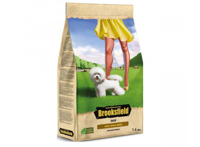 Сухой Корм Brooksfield (Бруксфилд) Для Собак Мелких Пород Утка и Рис Adult Dog Small Breed 1,5кг 5651061 