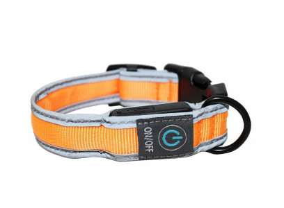 Ошейник Led (Лэд) Usb Эконил 2,5*25-30см Xs Ц906 Нейлон Красный