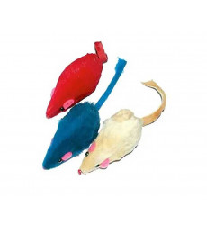 Игрушка Для Кошек Мышь Меховая 9см Цветная Hwt03-2 6шт Блистер 360370