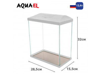 Аквариум Aquael (Акваэль) Leddy Mini 30 12,6л Белый Комплект 122983 28,5*15,5*32см 