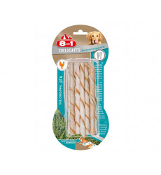 Лакомство Для Собак Мелких Пород Delights (Делайтс) Twister Sticks Палочки Плетеные Курица 8in1 10шт 122470