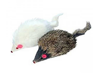 Игрушка Для Кошек Мышь Меховая 9см Hwt08 6шт Блистер 360377