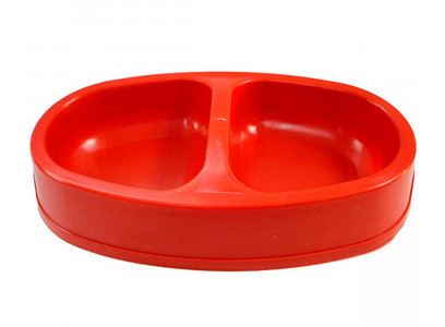 Миска Для Кошек Пластиковая Двойная Вака 2*100мл 237 