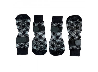 Носки Pet Fashion (Пет Фэшн) H06 Ромбик M Серый Липа/Кнопка 