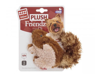 Игрушка Gigwi (Гигви) Для Собак Белка с Пищалкой 16см 75308