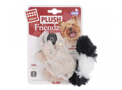 Игрушка Gigwi (Гигви) Для Собак Енот с Пищалкой 16см 75307