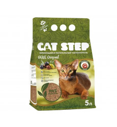 Наполнитель Cat Step (Кэт Степ) Olive Original 5л Комкующийся Растительный 20333015