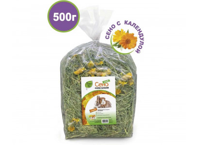 Сено Отборное Зверье Мое 500г с Календулой (1*4) 
