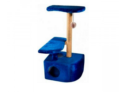 Домик Когтеточка Для Кошек Дарелэнд 36*49*96см 3-х Уровневый Угловой Rp8102с 