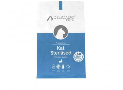 Сухой Корм Delicado Kat (Деликадо Кэт) Для Стерилизованных Кошек Кролик Sterilised Rabbit 500г 