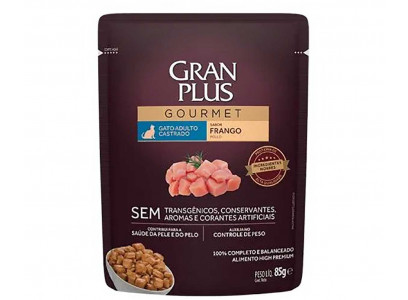 Влажный Корм Granplus (Гранплюс) Для Стерилизованных Кошек Курица Cat Sterilized 85г 16006 