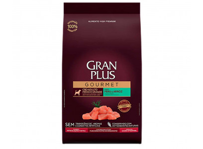 Сухой Корм Granplus (Гранплюс) Для Средних Собак Индейка и Рис 10,1кг 18031 