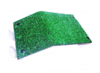 Плотик-Бережок Для Черепашек 29*10*11см с Травой Пл-14