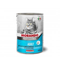Консервы Morando (Морандо) Professional Для Кошек Белая Рыба и Креветки Паштет 400г