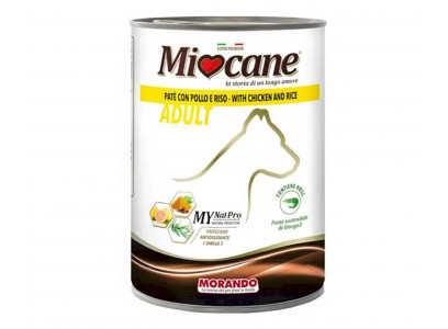 Консервы Miocane (Миокэйн) Для Собак Курица и Рис Паштет 400г 
