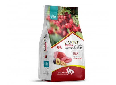 Сухой Корм Carni Life (Карни Лайф) Для Собак Средних и Крупных Пород Говядина и Слива Medium Maxi 2,5кг  