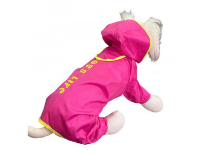 Дождевик-Пыльник Pet Fashion (Пет Фешн) Для Собак Dogs Life 16 Малиновый Вывод