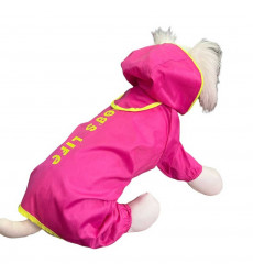 Дождевик-Пыльник Pet Fashion (Пет Фешн) Для Собак Dogs Life 18 Малиновый 