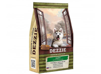 Сухой Корм Dezzie (Деззи) Для Щенков Курица и Индейка Puppy 3кг 5659001 