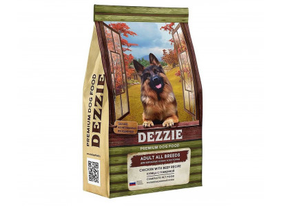 Сухой Корм Dezzie (Деззи) Для Собак Курица и Говядина Adult Dog 15кг 5659043 