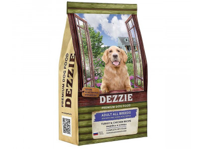 Сухой Корм Dezzie (Деззи) Для Собак Индейка и Курица Adult Dog 15кг 5659053 