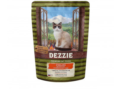 Сухой Корм Dezzie (Деззи) Для Стерилизованных Кошек Индейка и Курица Sterilized Cat 400г 5659140 
