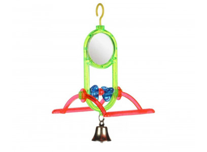 Игрушка Trixie (Трикси) Для Птиц Зеркало с Жердочками и Колокольчиком Flamingo Fl100309 
