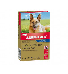 Капли Адвантикс Для Собак 25-40кг 4мл 1-Пипетка От Блох Клещей