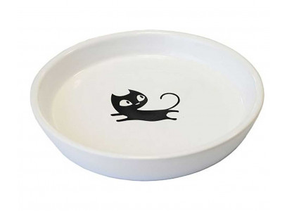 Миска №1 Черный Кот Керамическая 160мл Мкр194