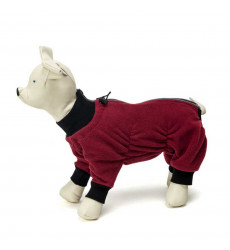 Комбинезон Osso Fashion (Оссо Фешн) Для Собак Флис На Молнии Р.65 Девочка Бордо Кф-1049