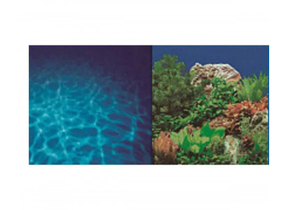 Фон Pr-040751 Двухсторонний Синее Море/Растительный Пейзаж 50*100см 