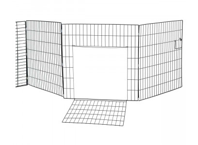 Вольер Манеж 8-Секций 60*60см На Клипсах Черный Дарелэнд Rp49108 