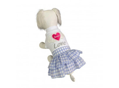 Платье Pet Fashion (Пет Фешн) Для Собак Сердечко L Голубой