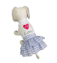 Платье Pet Fashion (Пет Фешн) Сердечко Xs Голубой