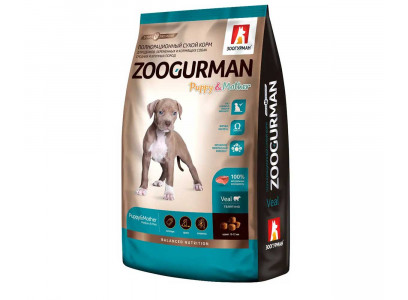 Сухой Корм Zoogurman (Зоогурман) Для Щенков Средних и Крупных Пород Телятина 3кг 8009 