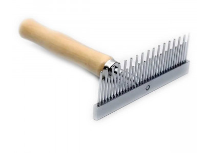 Расческа-Грабли Brava (Брава) Wood с Зубьями Разной Длины Деревянная Ручка 12,5*9,5см 9429394 