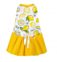 Платье Osso Fashion (Оссо Фешн) Для Cобак Маленькая Кокетка 35 Лимоны Тпк-1056