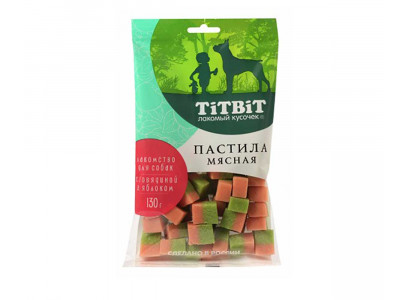 Лакомство TiTBiT (Титбит) Для Собак Пастила Мясная Говядина и Яблоко 130г 025369 