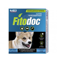 Капли Fitodoc (Фитодог) Для Собак От 10 До 25кг Репеллентные АВЗ