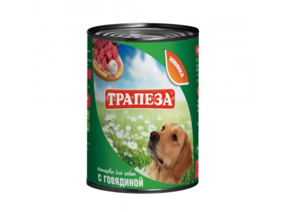 Консервы Трапеза Для Собак Говядина 350г (1*20) 