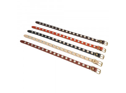 Ошейник Для Собак Мелких Пород Brava (Брава) №14 с Подкладом Жемчужины Арт6501 Микс 