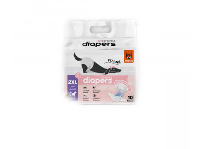 Подгузники Fofos (Фофос) Впитывающие для Сук Xxl 50-70см 10шт Dcf18616 