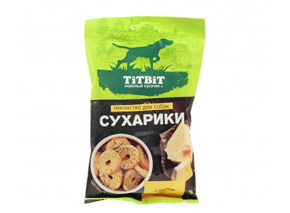 Лакомство TiTBiT (Титбит) Для Собак Сухарики с Сыром 55г 025666 