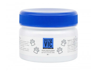 Doctor Vic (Доктор Вик) Гель-Бальзам Для Лап 80мл Банка 15265